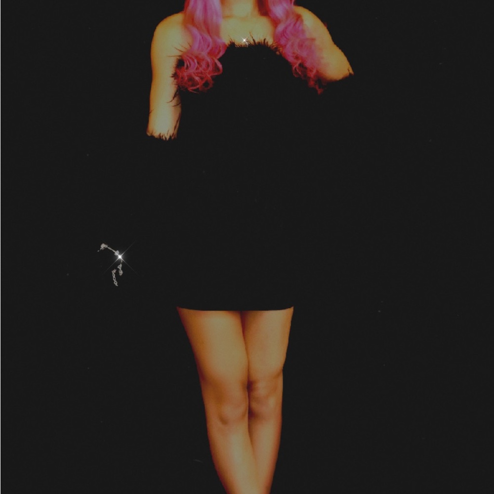 Black Feathered Dress